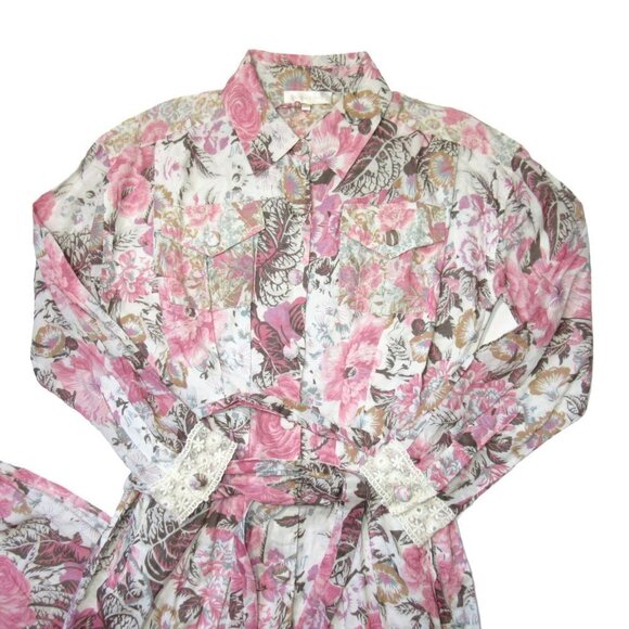 NWT LoveShackFancy Morellia Jumpsuit in Dew Drop Floral Cotton 1-Piece XS $395 - Picture 4 of 11